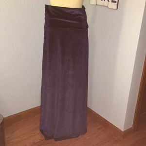 Navy blue velvet maxi skirt perfect condition!